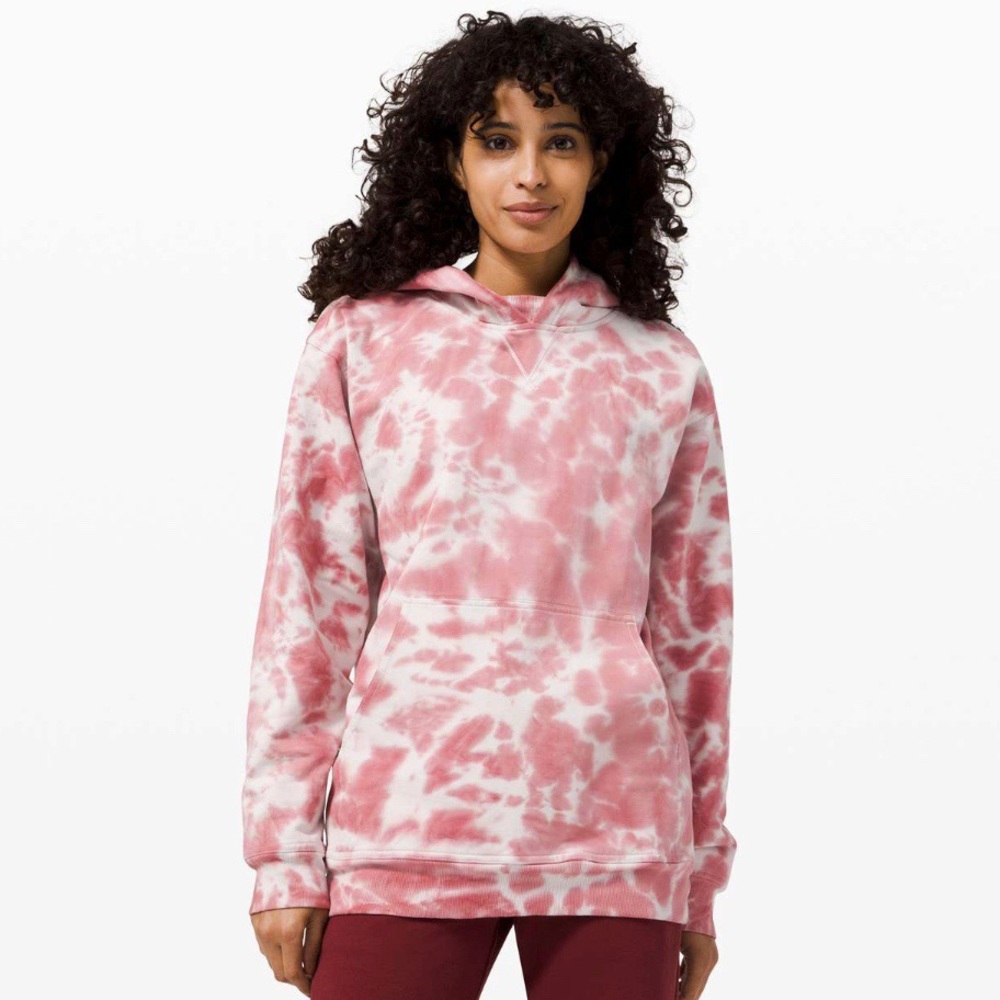 Lululemon | All Yours Hoodie‎ Tie Dye Fleece Marmoleado Brier Rose Size 2
